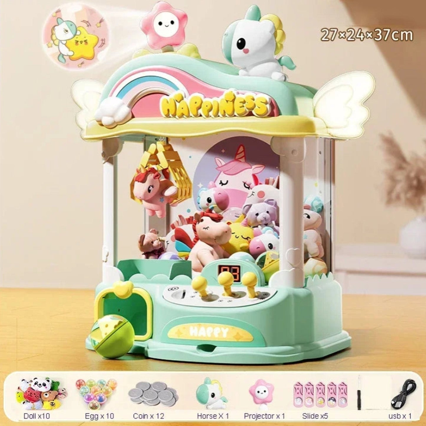 Unicorn Dream Advanced Mini Claw Machine Toy