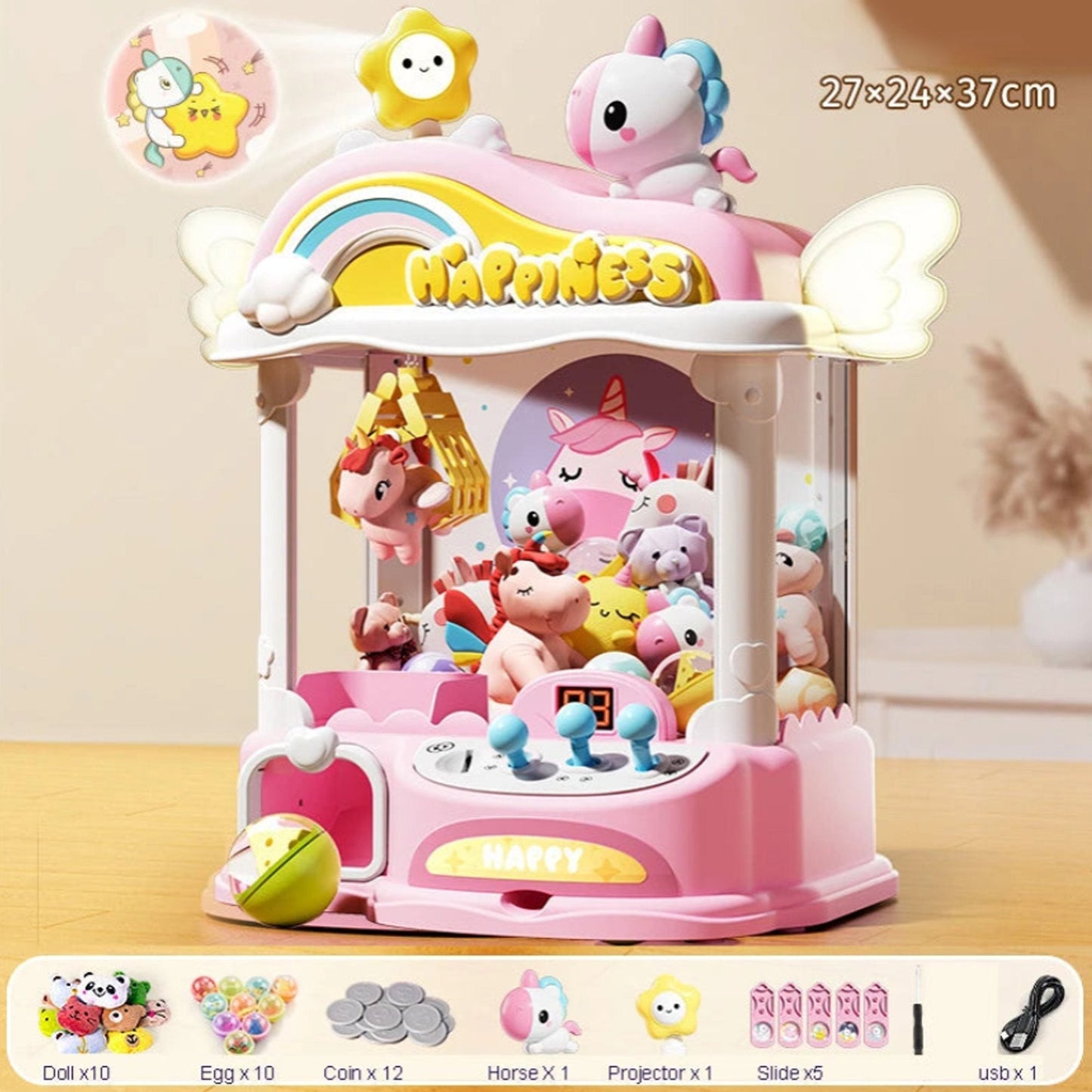 Unicorn Dream Advanced Mini Claw Machine Toy