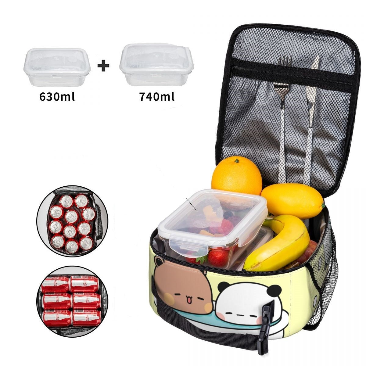 Bubu & Dudu Bears Bathing Insulated Lunch Box