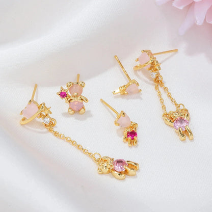 Cosmic Teddy Bear Dreams Earrings (5pc Set)