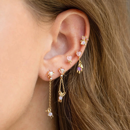 Cosmic Teddy Bear Dreams Earrings (5pc Set)